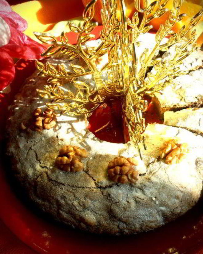 Рецепт орехова-шоколадного кекс с цукатами из сметанного яблока