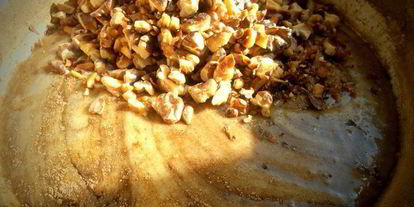 Шаг 12: орехова-шоколадного кекс с цукатами из сметанного яблока