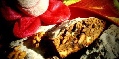 Шаг 20: орехова-шоколадного кекс с цукатами из сметанного яблока