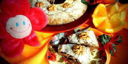 Шаг 21: орехова-шоколадного кекс с цукатами из сметанного яблока