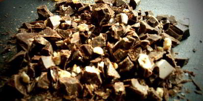 Шаг 3: орехова-шоколадного кекс с цукатами из сметанного яблока