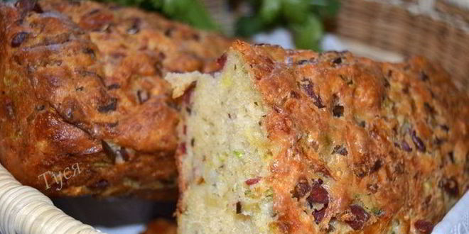 Рецепт пикантного закусочного кекса