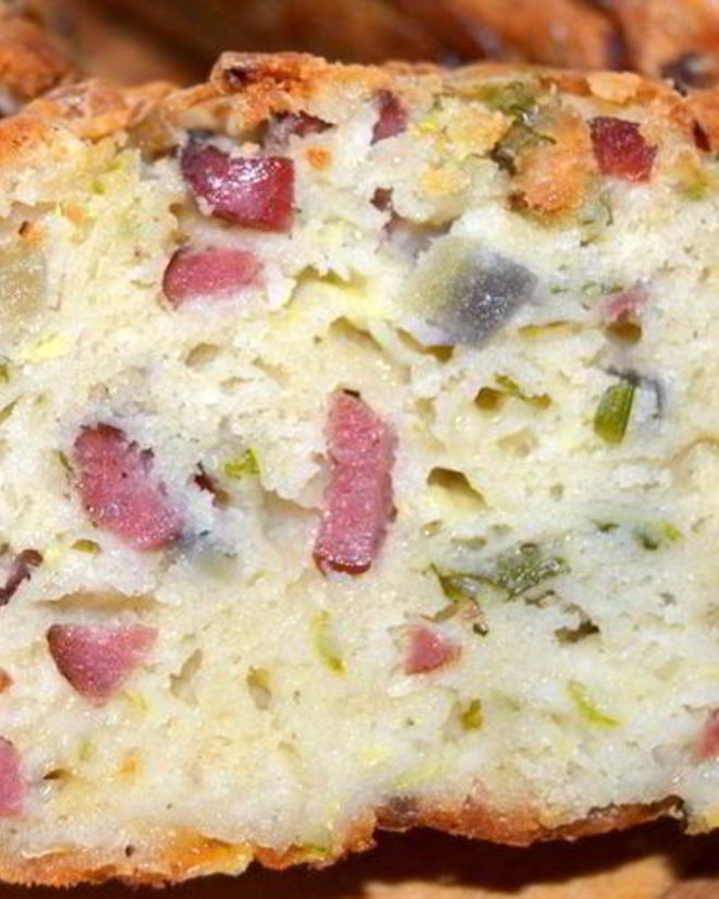 Рецепт пикантного закусочного кекса