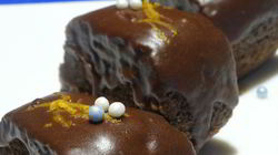 Рецепт Шоколадного кекса с апельсиновой цедрой и гречкой