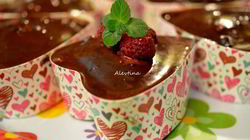 Рецепт Шоколадного кекса в сердечках