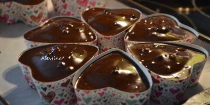 Шаг 3: шоколадного кекса в сердечках