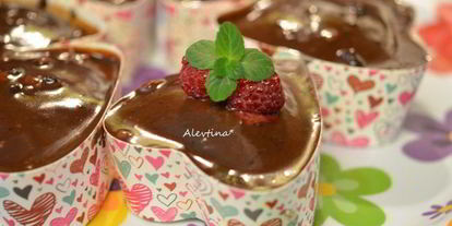 Шаг 4: шоколадного кекса в сердечках