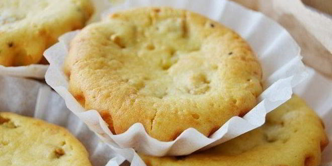 Рецепт Творожных кексов с киви и бананом