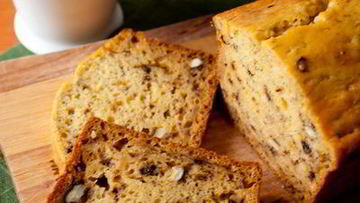 Рецепт Тыквенно-бананового кекс с орехами