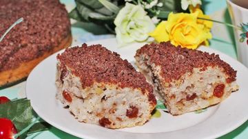 Рецепт Воздушного кекса на кефире с изюмом