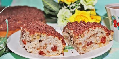 Шаг 13: воздушного кекса на кефире с изюмом