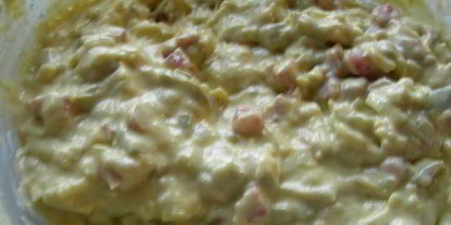 Шаг 4: закусочного кекса с ветчиной, сыром грюер и оливками