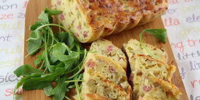 Шаг 6: закусочного кекса с ветчиной, сыром грюер и оливками