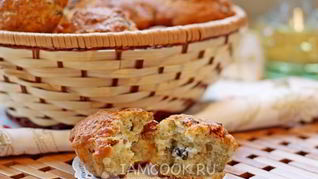 Рецепт Закусочных кексов с вялеными томатами и оливками