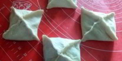 Шаг 4: хачапури из готового слоеного теста