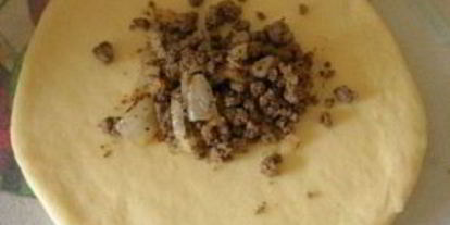 Шаг 6: хачапури с мясом в духовке