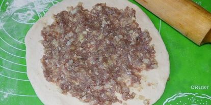 Шаг 8: хачапури с мясом