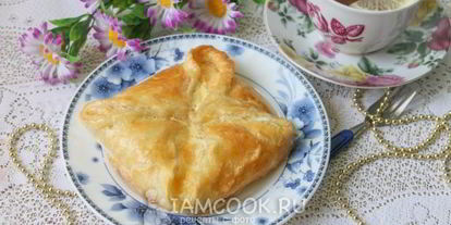 Шаг 8: хачапури с сыром из слоеного теста