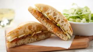 Рецепт Чиабатты с луком и яблоком