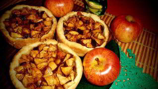 Рецепт Деревенских галет с яблоками