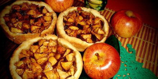 Рецепт деревенских галет с яблоками