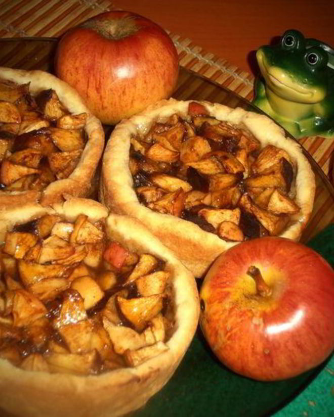 Рецепт деревенских галет с яблоками