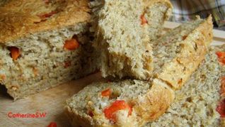 Рецепт Гречневого хлеба с печеным перцем