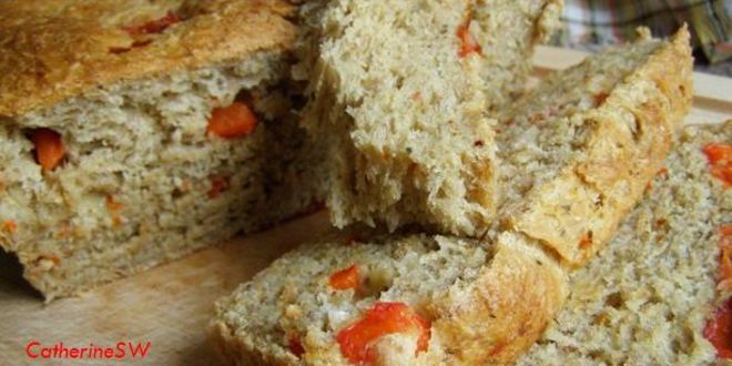 Рецепт гречневого хлеба с печеныма перцема