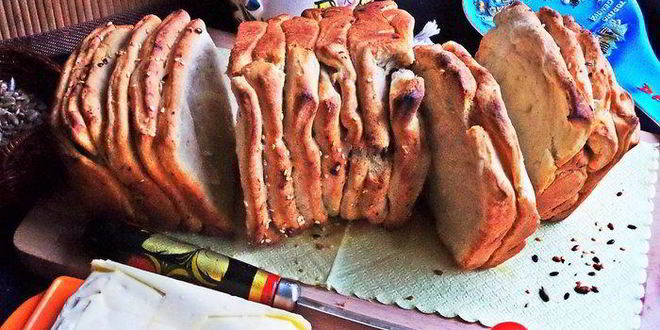 Рецепт итальянского хлеба гармошка