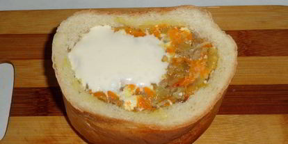 Шаг 6: запеченного батона с фаршем и тыквой