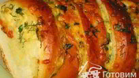 Рецепт Запеченного батона с сыром и чесноком