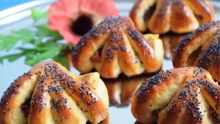 Рецепт Конвертиков с яблоками из творожного теста