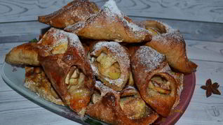 Рецепт Конвертиков с яблоком