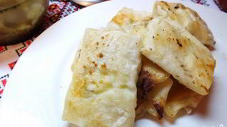 Рецепт Конвертиков с творогом из лаваша