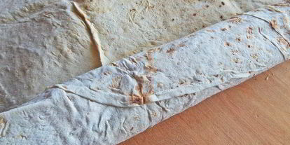 Шаг 15: курицы с овощами в лаваше