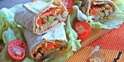 Шаг 19: курицы с овощами в лаваше