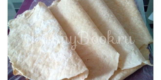 Рецепт лаваша домашнего