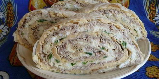 Рецепт лаваша с фаршем
