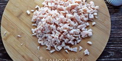 Шаг 3: лаваша с корейской морковкой и ветчиной