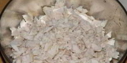 Шаг 1: лаваша с курицей и сыром