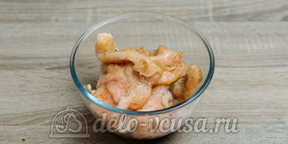 Шаг 3: лаваша с курицей