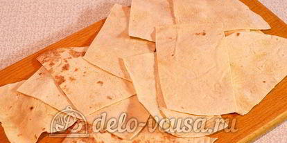 Шаг 6: лаваша с сыром и луком