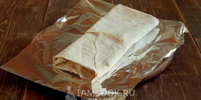 Шаг 6: лаваша с ветчиной и сыром в духовке