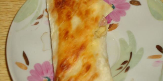 Рецепт лаваша с ветчиной и сыром