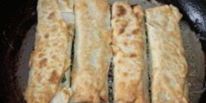 Шаг 7: лаваша с зеленым луком