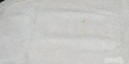 Шаг 2: лаваша со скумбрией