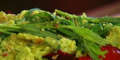 Шаг 11: лаваша со сладким перцем, тыквой и авокадо