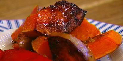 Шаг 7: лаваша со сладким перцем, тыквой и авокадо