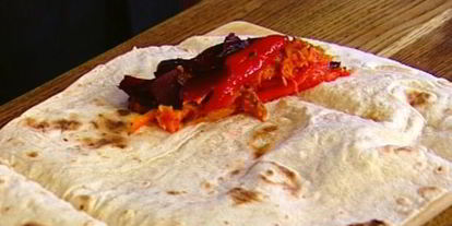 Шаг 8: лаваша со сладким перцем, тыквой и авокадо