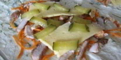 Шаг 4: свинины в лаваше